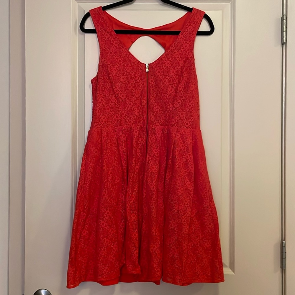 SOLD EUC size 12 Guess sexy flirty orange dress
